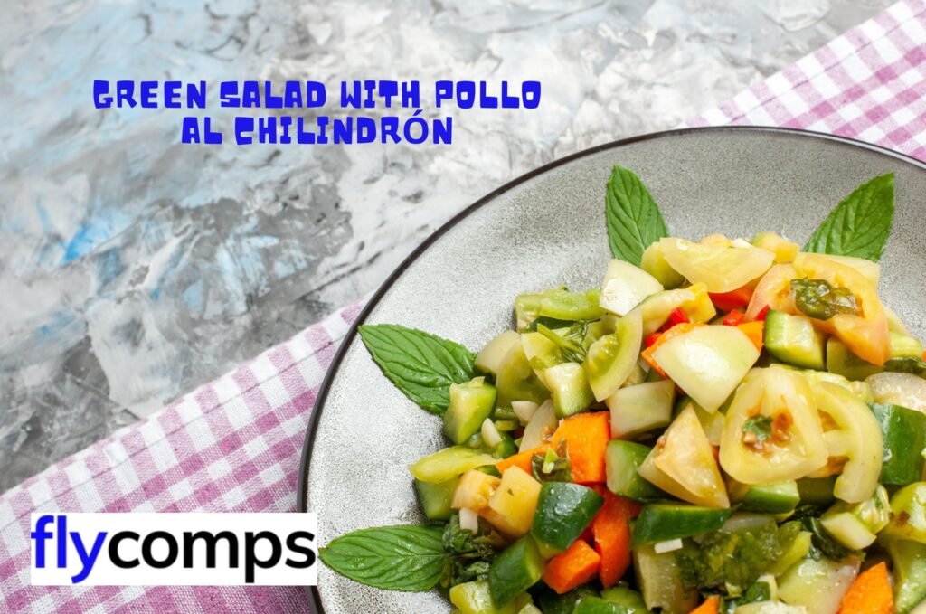 Green Salad with Pollo Al Chilindrón